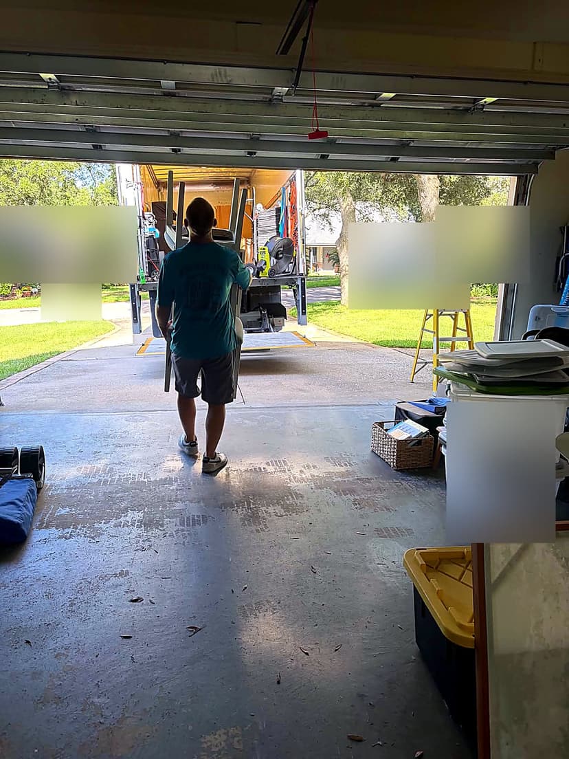 Beach House Moving loading a residential move into a box truck on the Emerald Coast